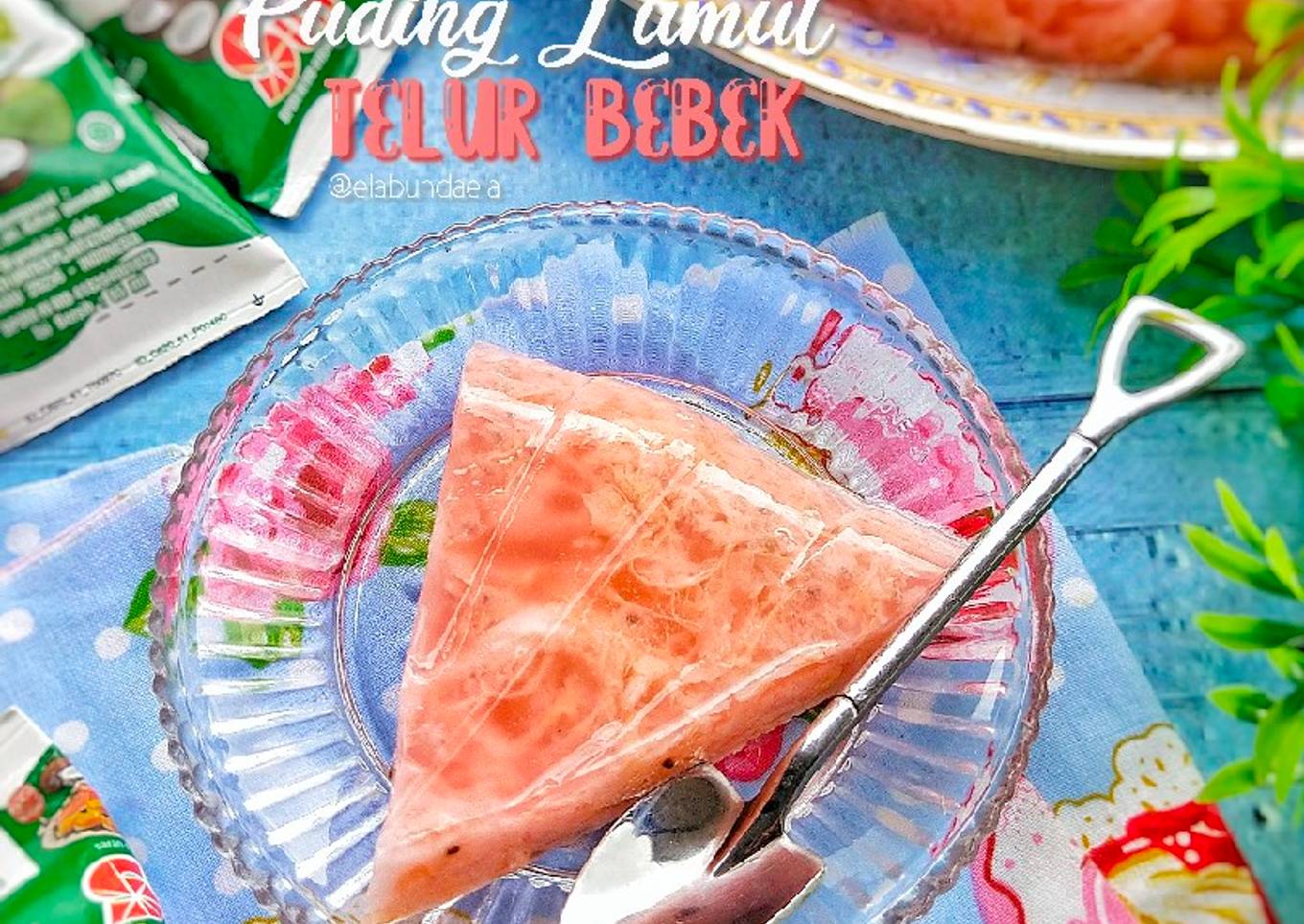 Puding Lumut Telur Bebek