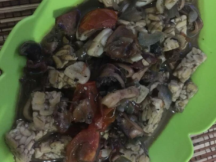 Cara Gampang Membuat Resep  Tumis cumi asin yang Bikin Ngiler, Bikin Ketagihan