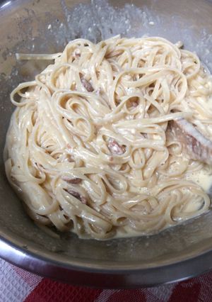 Foto principal de Tallarines a la carbonara 🍝🥚🧀🥓