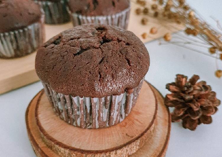 Double Chocolate Muffin (tips stock muffin dalam kulkas)