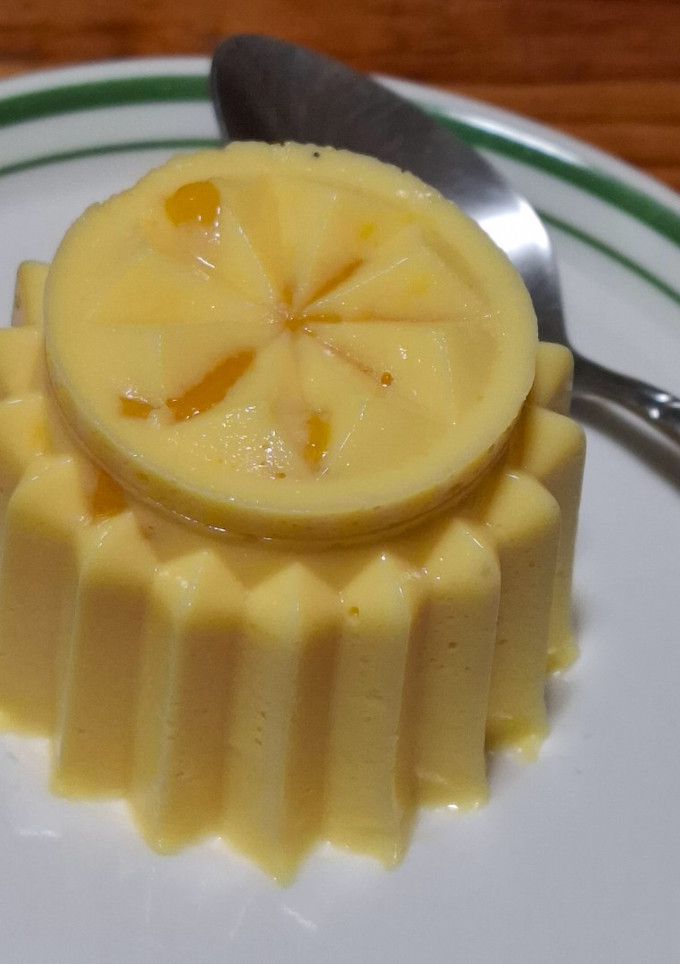 Una foto de Mousse de mango light (3 ingredientes)
