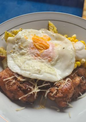 Foto resep Roasted chicken and potato