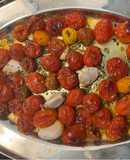 Tomates cherrys confitados