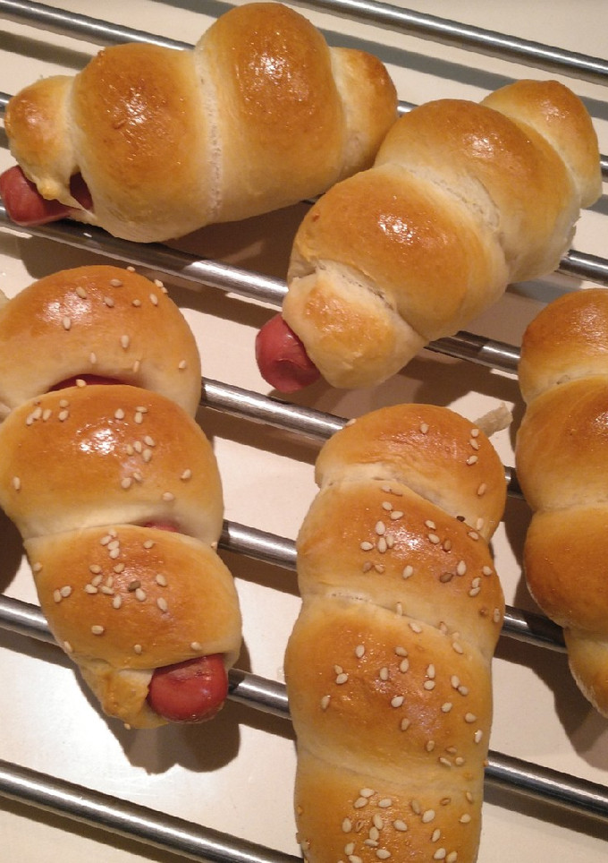 Una foto de Bollitos rellenos de Frankfurt