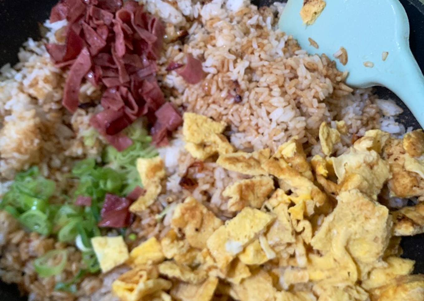 Nasi goreng Smoked beef ala resto