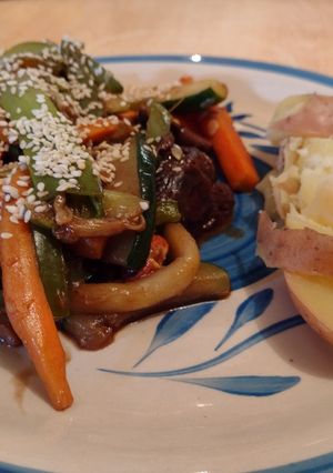 Una foto de Verduras salteadas