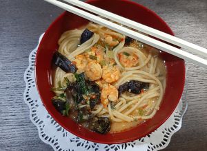 Foto resep Mie Ramen Kuah Kari