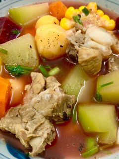 A picture of Pork Rib Vegetable Soup.