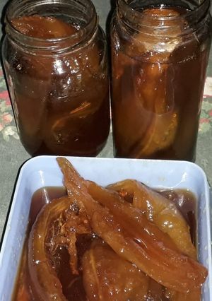Una foto de Dulce de papaya