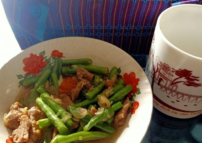 Resep Tumis Buncis Daging Anti Gagal