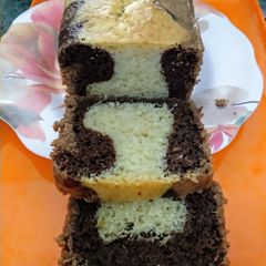 A picture of Chocolate marble cake.