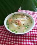 Canh khoai từ nấu tôm