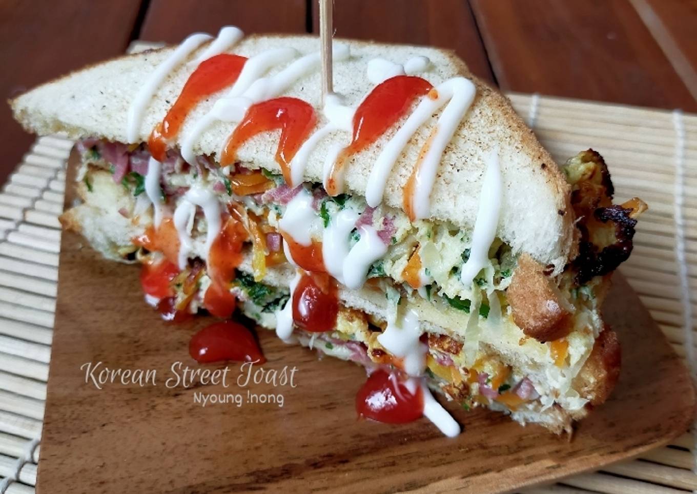 Korean Street Toast (panggang teflon)