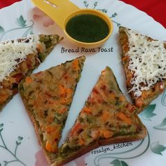 A picture of Bread Rava Toast.