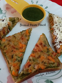 A picture of Bread Rava Toast.