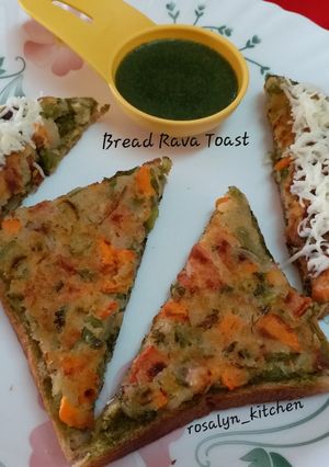 A picture of Bread Rava Toast.