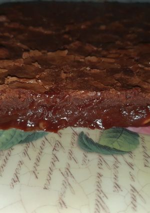 O poză a rețetei Brownies cu migdale.