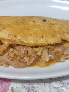 A picture of Chicken Sisig Omelette.