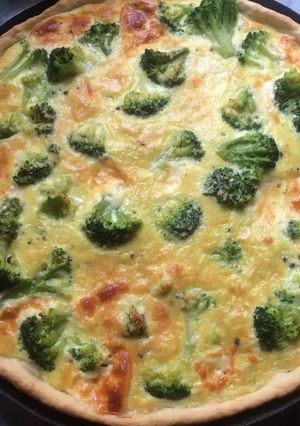 Una foto de Tarta de brócoli y queso