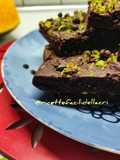 Brownies light veloci con zucca e pistacchi