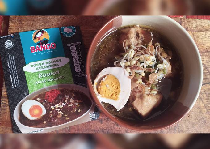 Rawon ayam instan bumbu bango