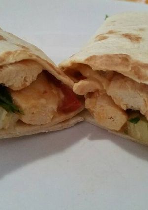 A picture of Easy chicken burritos.