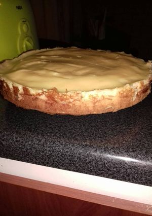 Una foto de Kuchen de manzana con crema pastelera alemana