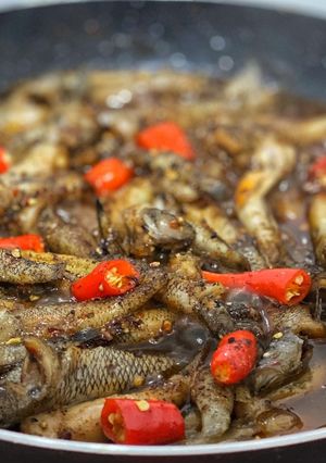 Hình của món Cá Bống Đồng Kho Cay.