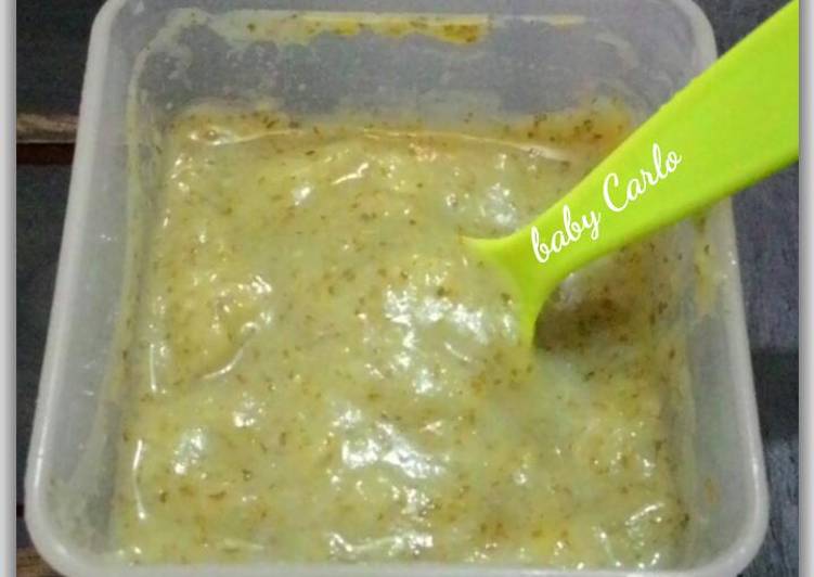 Resep Tim Kentang Bayam MPASI oleh Euodia Dina Kristanto 