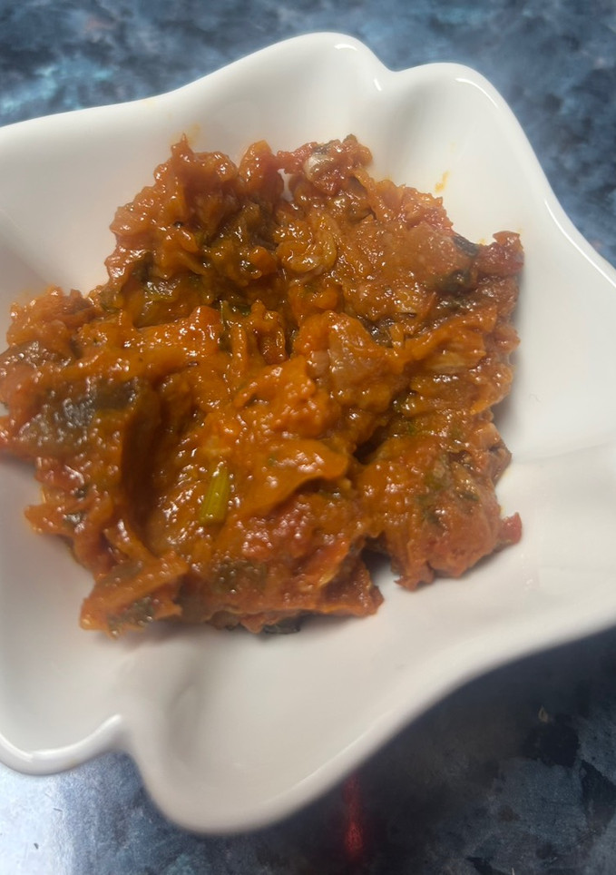 Una foto de Zaalouk (Ensalada marroquí de berenjenas) en Thermomix