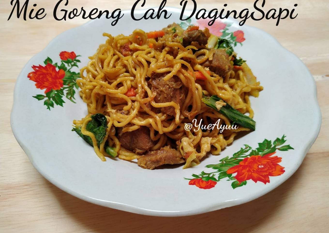 Mie Goreng Cah Daging Sapi