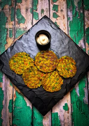 A picture of High-Protein Soya Chila Tikkis.