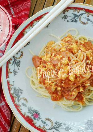 Foto resep Spageti with simple sauce #BikinRamadanBerkesan #9
