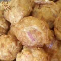 A picture of Yam and fish balls.