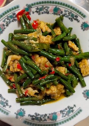 Foto resep Oseng tempe kacang panjang