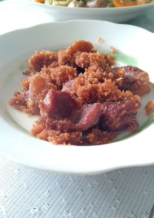 Foto resep Empal serundeng kelapa