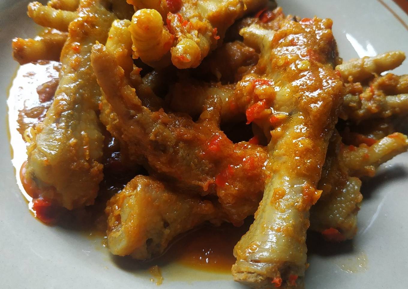 Ceker Pedas (Empuk dan lezat😍)