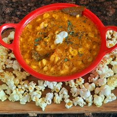 A picture of Sweet corn curry.