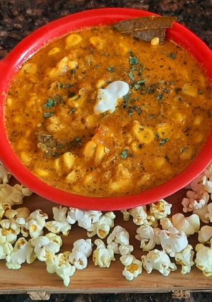 A picture of Sweet corn curry.