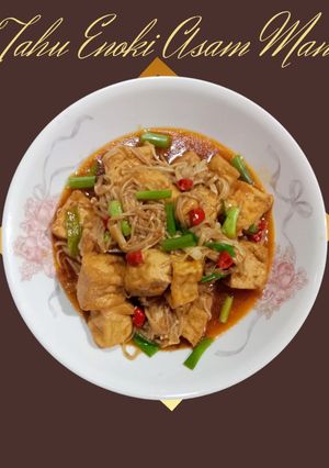 Foto resep 8. Tahu Enoki Asam Manis