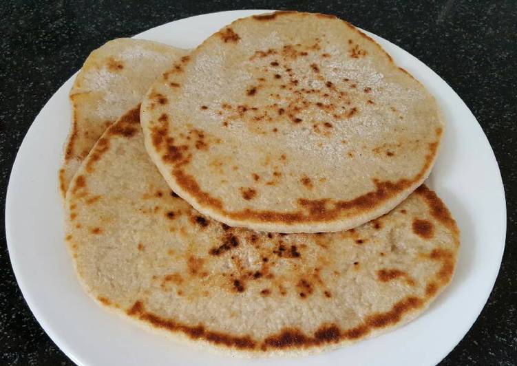 Sourdough Flat bread baked in the pan