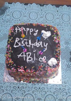 Foto resep Kue ulang tahun simple