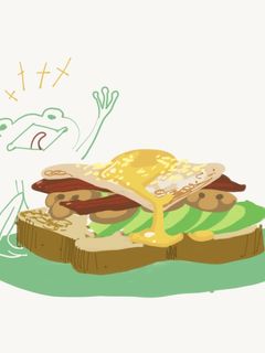 A picture of Egg n' Veggie Breakfast Sandwich.