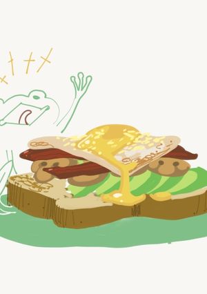 A picture of Egg n' Veggie Breakfast Sandwich.