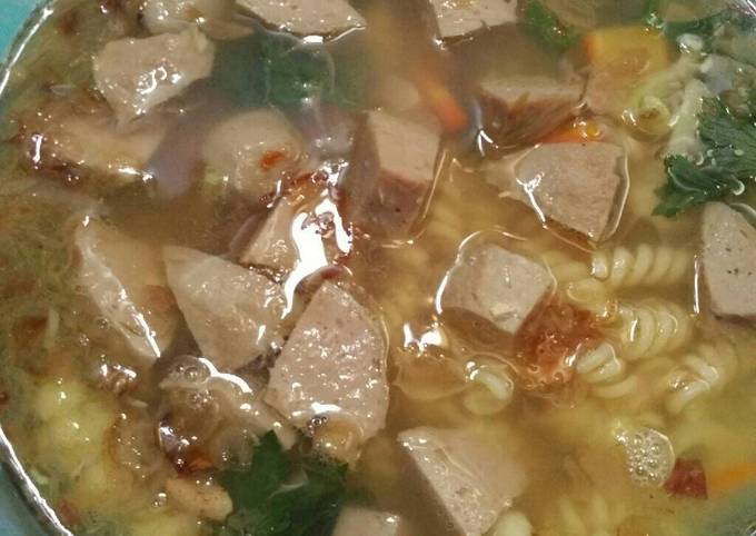 Resep Sup Bakso Oleh Bunda Zhiezhie Cookpad