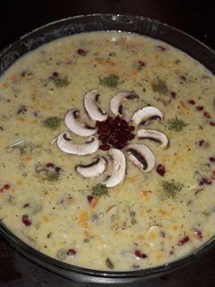 عکسی از دستور سوپ شیر