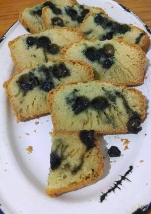 Una foto de Budín, Arándanos escondidos