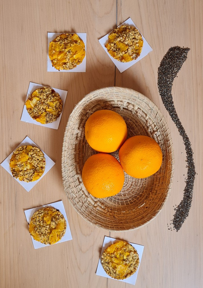 Una foto de Galletas de avena y naranja 🍊solo 3 ingredientes