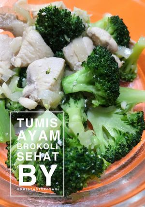 Foto resep Tumis ayam brokoli (menu sehat, eat clean, cocok untuk diet)