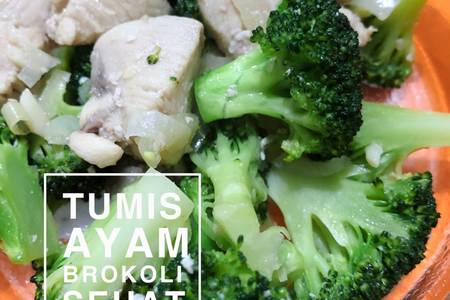 Tumis ayam brokoli (menu sehat, eat clean, cocok untuk diet) foto resep utama